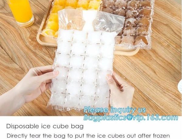 Disposable Ice Cube Tray Mold Water Injection Cocktail Makes Ice bag, self-sealing plastic disposable wine beer cooler f