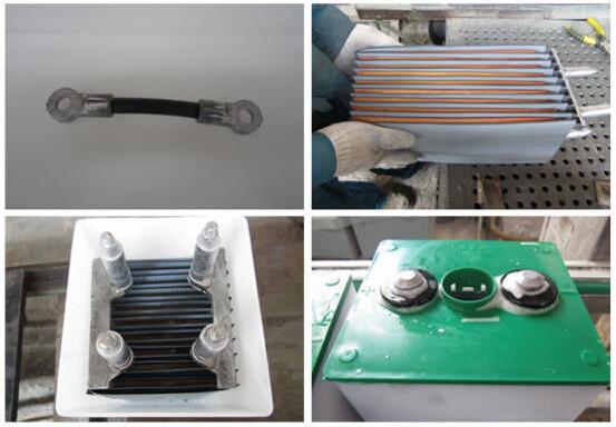 Flexible Industrial Battery Connection Cables Customized Centre Length