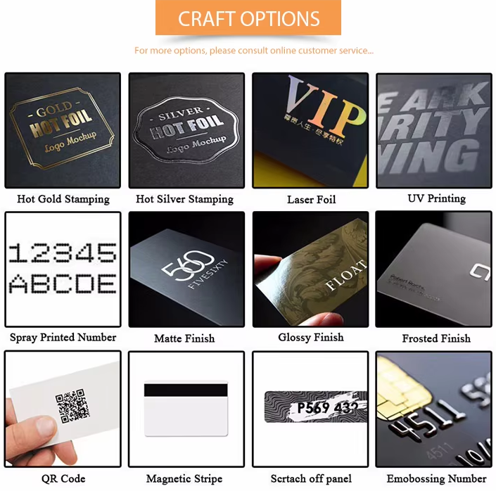 Custom Plastic Cards Printing Gold Foil Frosted Transparent Vip Clear Holographic Design Business Card
