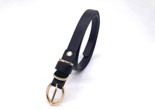 Alloy Buckle Women Skinny 1.5cm PU Casual Dress Belt