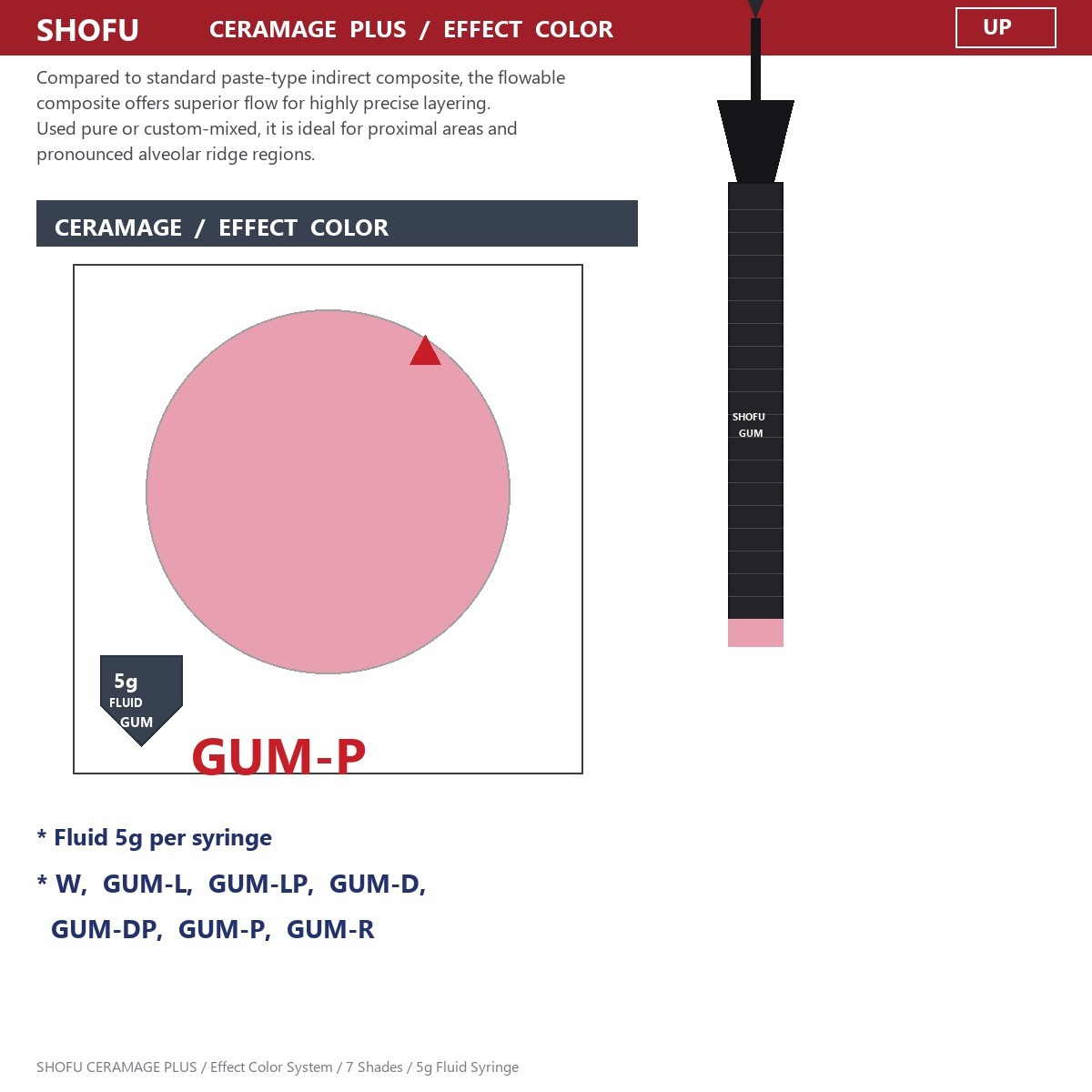 Shofu Light-Cure Composite Flowable Resin Wholesale Hard Crown Gingival GUM
