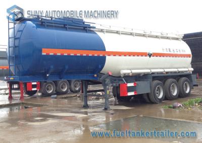 Tri-axle Oil Tank Trailer 35000L Ammonia water Chemical Tank trailer Q345 / Q235