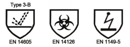 Tank Cleaning Oil Refinery Type 3/3B PP PE Disposable Coverall With Hood