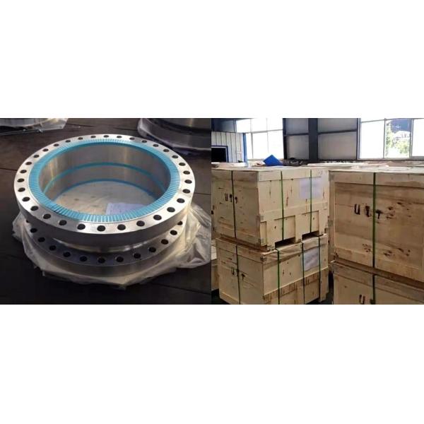 Выкованная объединенная сложенная труба сварки гнезда 150bls служит фланцем сталь углерода P25gh продетая нитку плитой