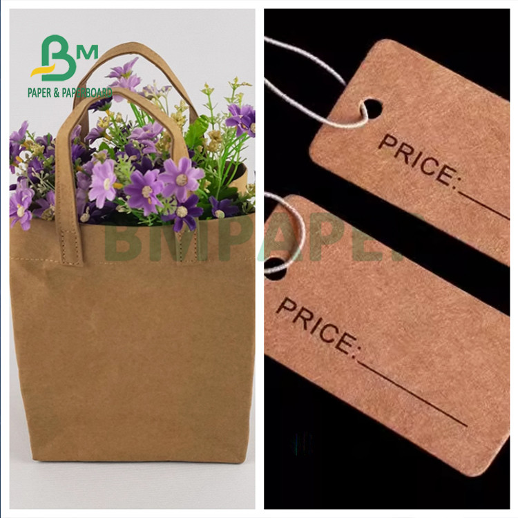 0.5mm High breakage tolerance Washable Kraft Paper  Flexible  for Tags 0.5 мм Высокая стойкость к разрыву Промываемая крафт-бумага Гибкая для меток