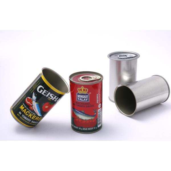 D53*88mm Tuna Fish Can 50g Metal Cans For Food Packaging