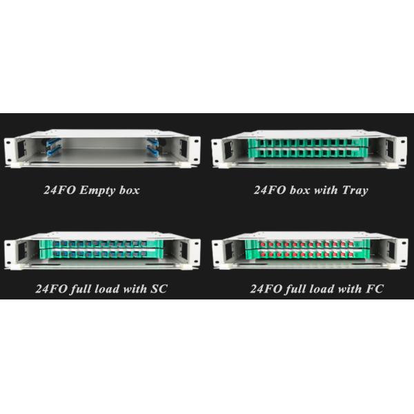 19'' 144 Core Fiber Optic Distribution Box with Steel Material for Secure Fiber Protection