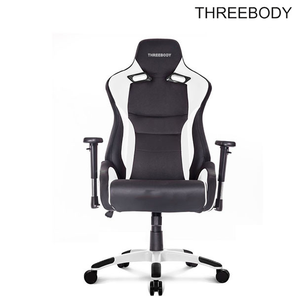 Comfortable High Back Office Chair , Black Pu Leather Race Car Style Office Chair