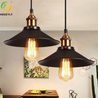 Luz nórdica do pendente do revestimento do ferro de D26cm com base do bulbo E26