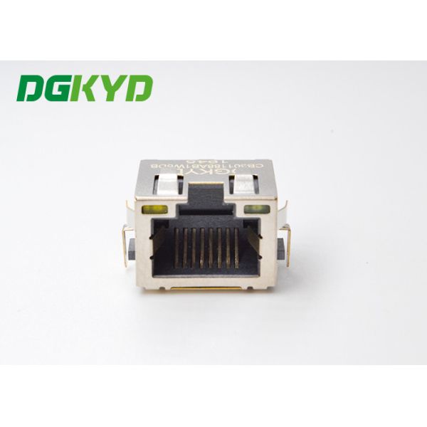 DIP Single Port Shielded Band Light Sink 3.0 Low Profile RJ45 SMT DGKYDCB301188AB1W6DB1075