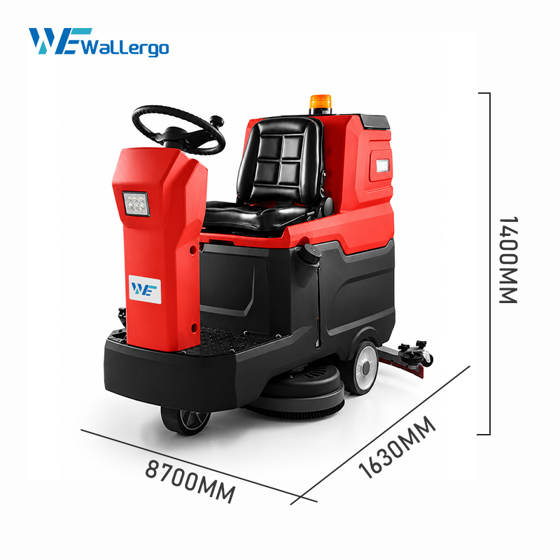Best Sell Industrial Ride-on Double Brush Floor Scrubber Applicable to Large Area Cleaning of Factory Floor