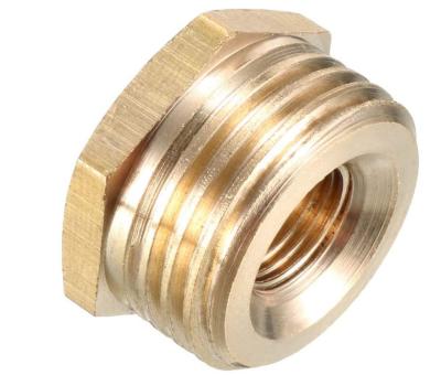 1/2'' PT Male X 1/8'' PT Female Brass Stopcock Valves Hex Bushing Adapter 
