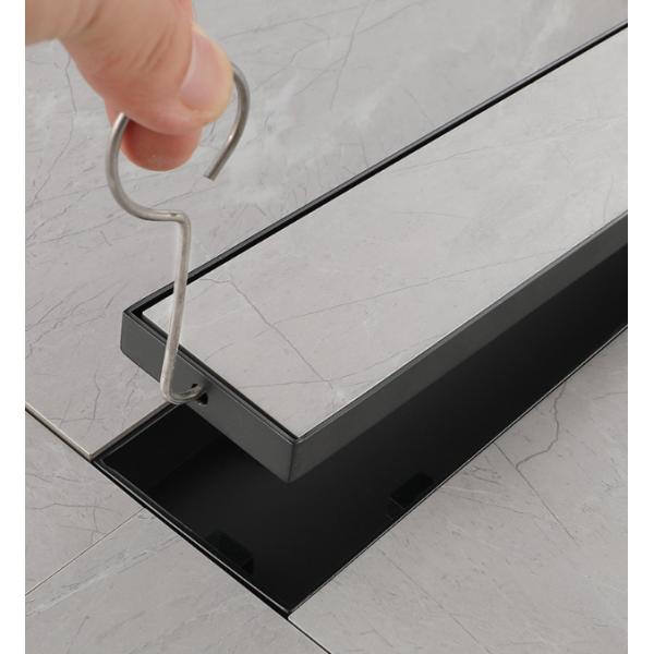 Electroplated Linear Square Floor Drain with Anti-Odor and Waterproof Technology