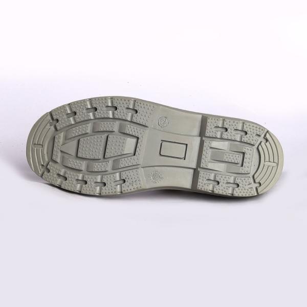 Embossed Leather  Brand Safety Shoes White Upper Slip Resistant Worker Men Action PU Outsole
