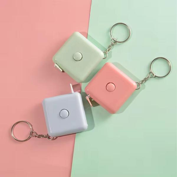 1.5м портативный ключик мини лента для здоровья и фитнеса 60 дюймовая квадратная пластиковая лента с вашим логотипом