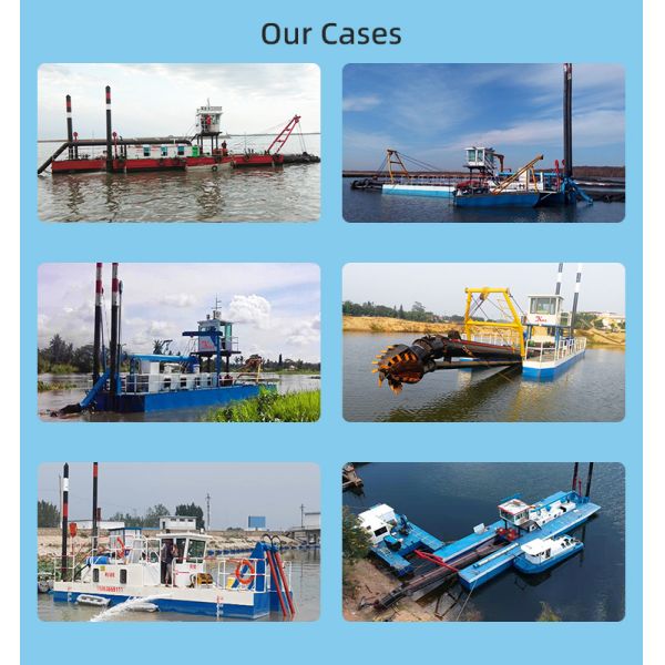 Small Csd200 Head Cutter Suction Dredger Ships 40000 KG Capacity 8 Inch