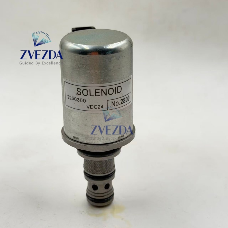 2250300 Hydraulic Flow Adjust Cartridge Solenoid OEM Replacement Spare Parts For Construction Backhoe Loader