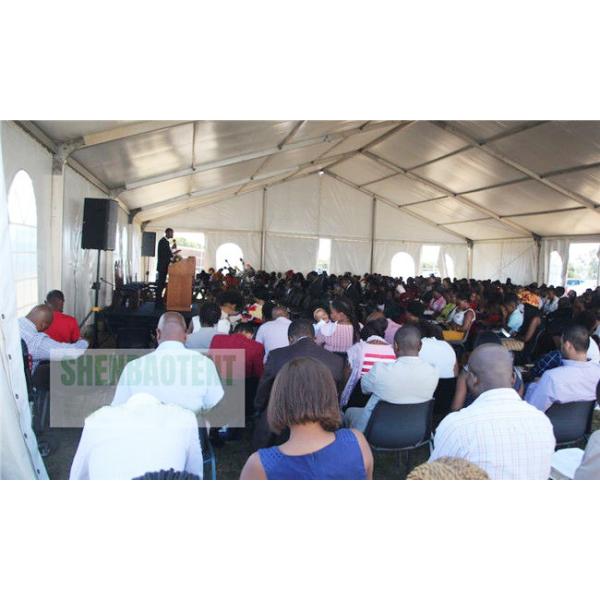 PVC Cover Aluminium Frame Tent For Religion Events Africa Church Stable