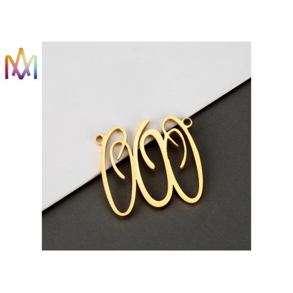 Baroque Style A-Z Alphabet Hollow SS DIY Metal Charms