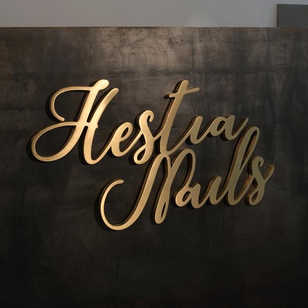 Нержавеющая сталь 3D металлические письма знак для Минцзян снег магазин на заказ Не освещенный