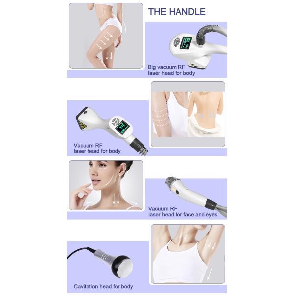 Best rf vacuum cavitation machine / vela vacuum roller body shape slimming machine LF-162