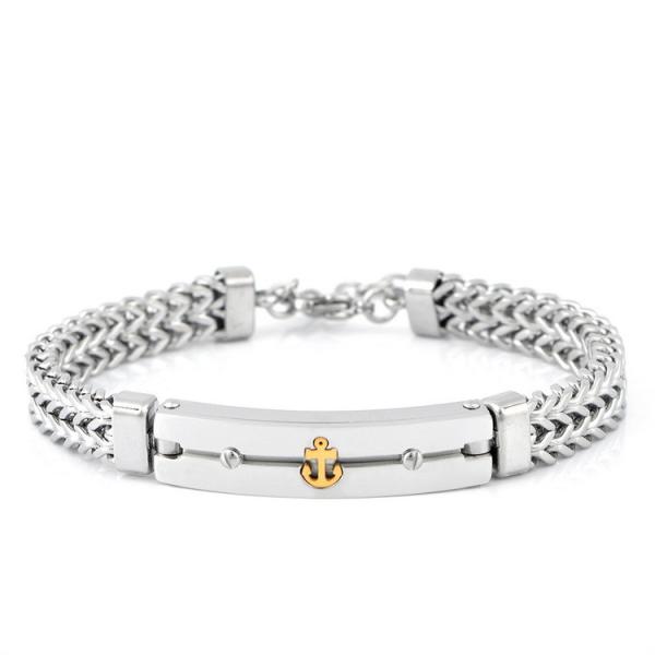 Stainless steel domineering chain anchor personalized men's bracelet hip-hop niche design