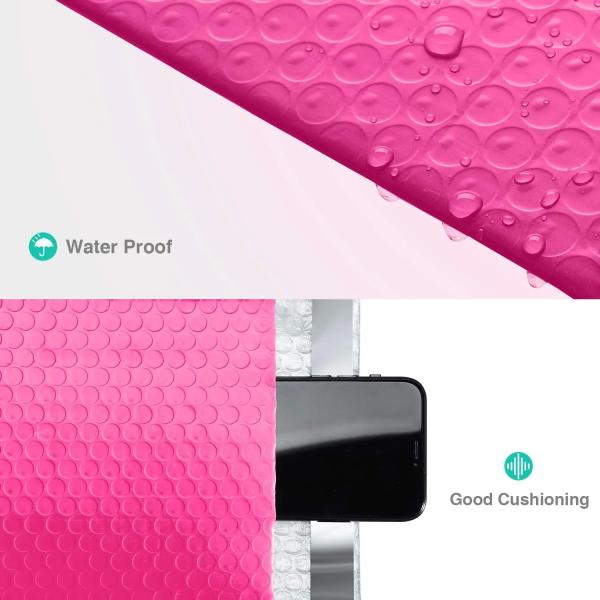 GDCX Packaging Bags Poly Bubble Envelopes Shipping Bubble Mailers and Bags Red Bubble Mail