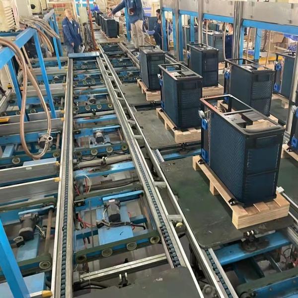 Ligne de montage de la pompe à chaleur à source d'air pour tuyaux en acier galvanisé 40-300kw 380V