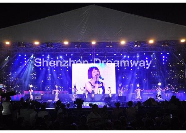 High Definition PH6 Airport Indoor LED Screen Rental 3000 CD/sq.m With Aluminum LED Box