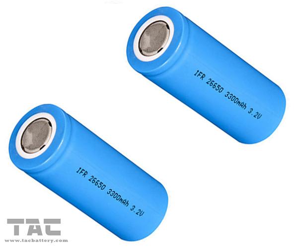 Tipo cilíndrico da energia 3000mAh da bateria 26650 do trotinette 3.2V LiFePO4
