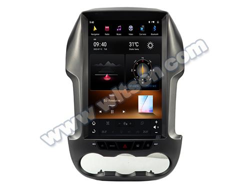 12.1 Screen Tesla Vertical Android Screen For Ford Ranger 2011-2014 Car Multimedia Stereo GPS Carplay Player