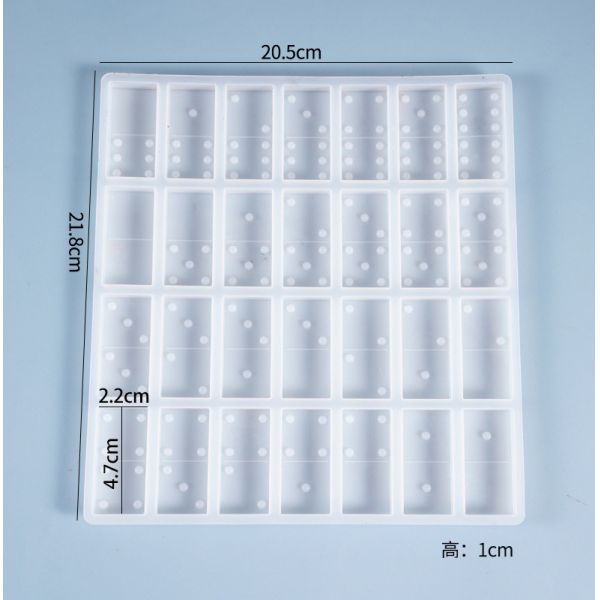 DIY Crystal Dropping Glue Mold Domino Pai Jiu Home Creative Personality Domino Tianjiu Silicone Mold
