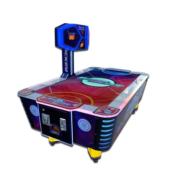 Theme Park Air Hockey Arcade Machine With Metal / Wood / Plastic Material