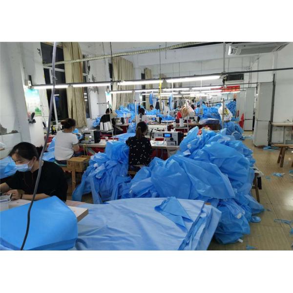 Knit Cuff Breathable Disposable Coverall Suit Gown Level 1/2/3 White Blue Yellow