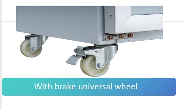 910L 220V 2 Door Glass Door Freezer Convenient Double Door Display Freezer