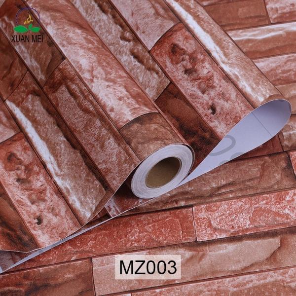 3D Brick PVC Self Adhesive Wallpaper Rolls for Stone Wall