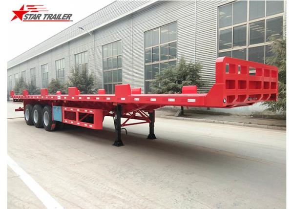 Heavy Equipment Transport Drop Deck Semi Trailer Manually Operated Or Hydraulic Type