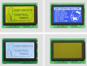 5V High Resolution Graphic Blue LCD Display 5.2 Inch Wide Viewing Angle Display