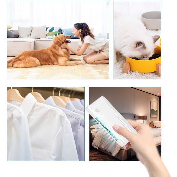 144mm 6000mAH Power Bank Portable Charger With UV Sanitizing Light