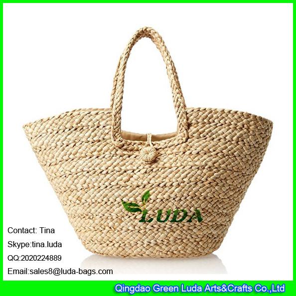 LUDA 2016 fashion straw bag corn husk straw handmade new straw bags