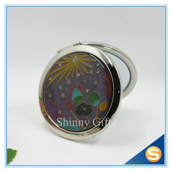 Shinny Gifts Hot Sale Factory Directly Makeup Mirror Small Metal Mirror