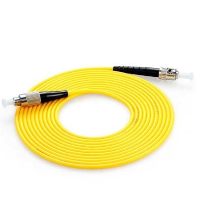 Revestimento de PVC múltiplo amarelo de pontos de conexão LSZH da trança do cabo de remendo de FC-ST