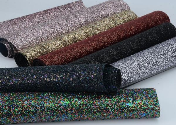Beautiful Design Chunky Glitter Sequin Fabric For Making Bag Shoe Clothing Wall Materials
