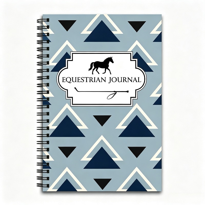Custom Printed Horse Training Log Book With Wire-O Binding For Equestrian Brands