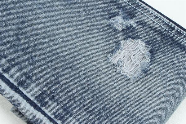 Recycled Fiber Denim Fabric In A Very Deep Blue 11.5 Oz  High Elasticity
