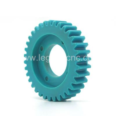 Custom Drawing Plastic Machining Services , Stable Size CNC Machining Nylon Block