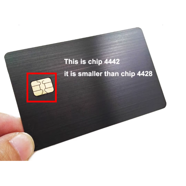 Customized 24K Mirror Gold Visa Blank Metal Credit Card 4442 & 4428 EMV Slot Chip Magnetic Strip