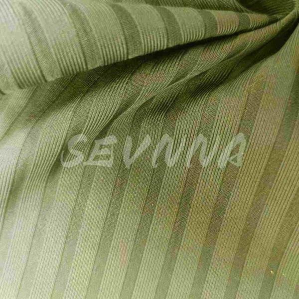 100% Recycled Nylon Fabric Customizable Stripe Construction For Sustainable Apparel