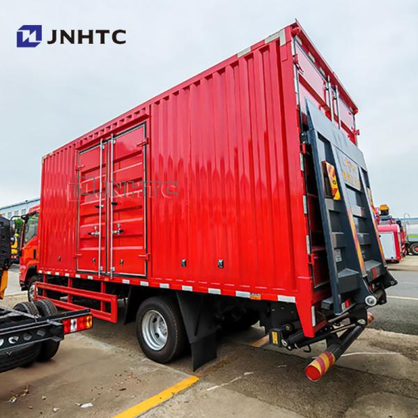 Caminhão de 5 toneladas de marca 4x2 6 Wheeler Cargo Van Mini Truck Euro2 Diesel Cargo Truck com placa traseira hidráulica