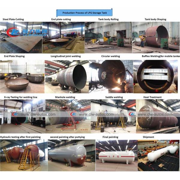 Carbon Steel 80000L 40MT Buried LPG Gas Storage Tank